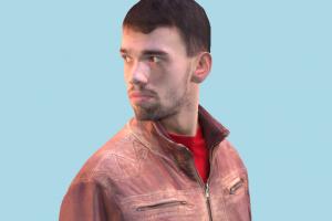 Man Man in Leather Jacket-2